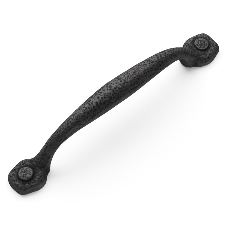 Refined Rustic Black Iron 12" Appliance Pull Handle