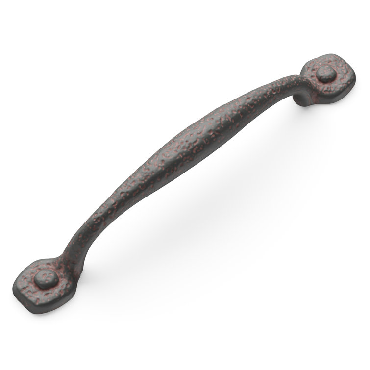 Rustic Iron 12" Matte Black Appliance Pull Handle