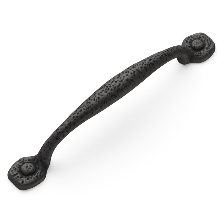 Matte Black Iron 8-Inch Rustic Appliance Pull