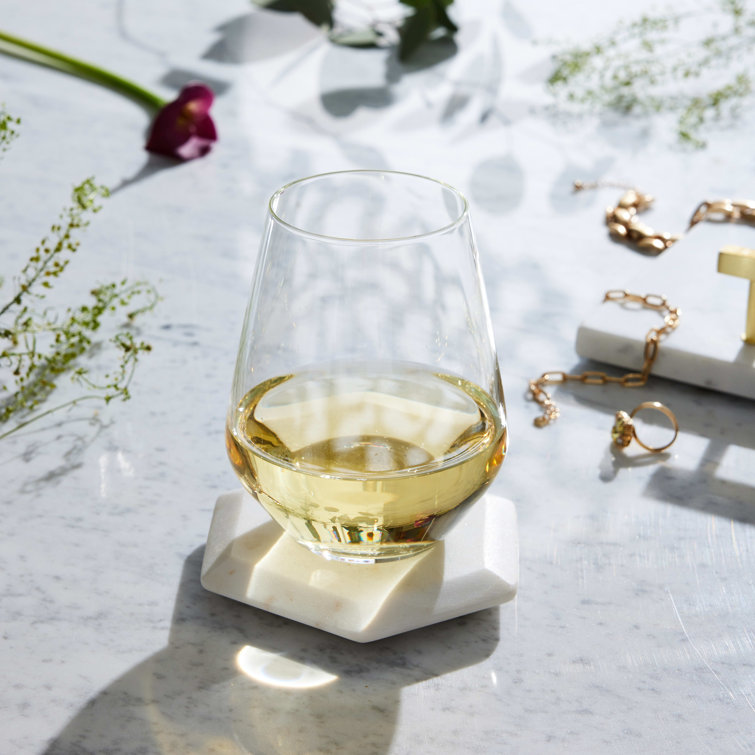 Libbey Signature ClearFire Stemless Wine Glasses Set of 6