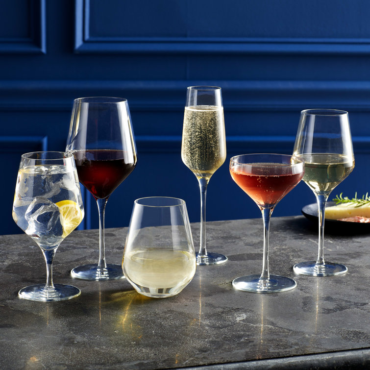 Libbey Signature ClearFire Stemless Wine Glasses Set of 6