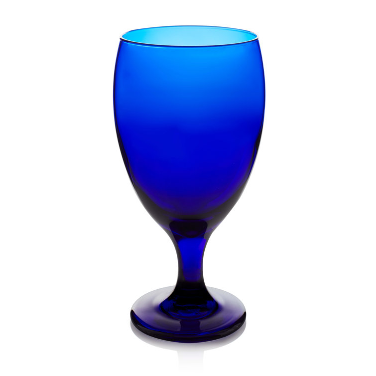Libbey 16.25 Oz Cobalt Blue Iced Tea Goblets Set of 12