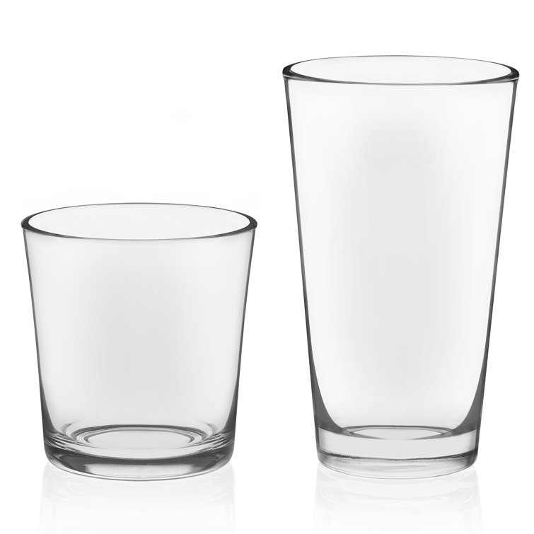 Preston Clear Glass 16-Piece Tumbler and Rocks Set