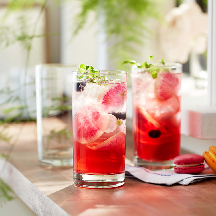 Libbey Clear Heavy Base Highball Glass Set of 8