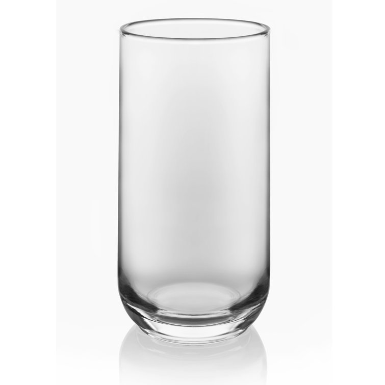 Clear Glass Tumbler and Rocks Set, 16-Piece