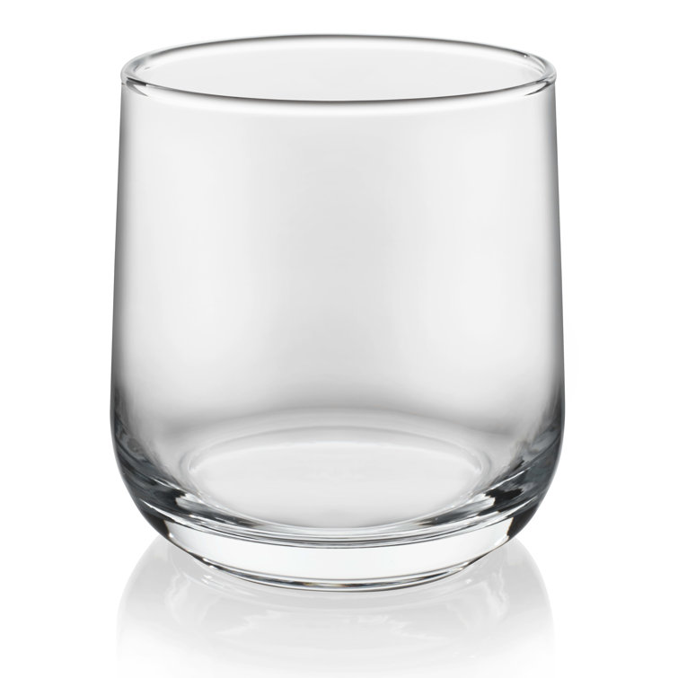 Clear Glass Tumbler and Rocks Set, 16-Piece
