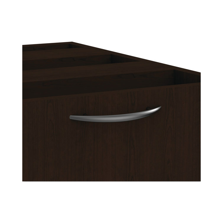 Espresso 15.63'' Wide Lockable 3-Drawer Legal File Pedestal