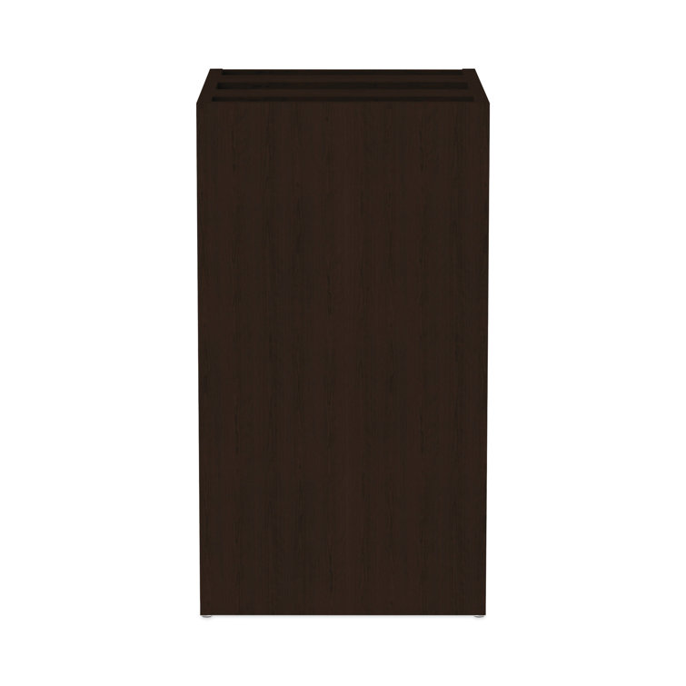 Espresso 15.63'' Wide Lockable 3-Drawer Legal File Pedestal