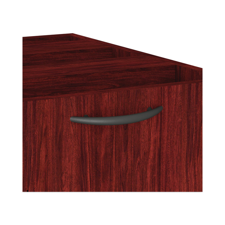 Mahogany 3-Drawer Lockable Vertical File Cabinet