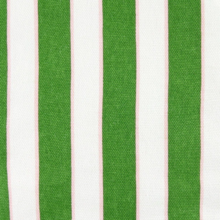 Green and Pink Striped Silicone Oven Mitts, 2-Piece Set