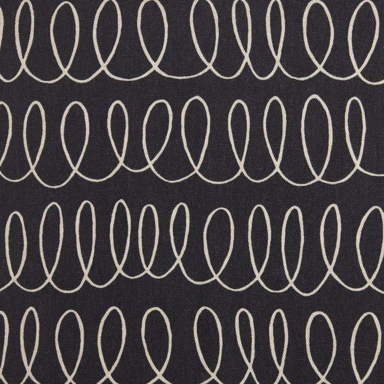 Onyx Black and Beige Cotton Cloth Napkins Set of 4