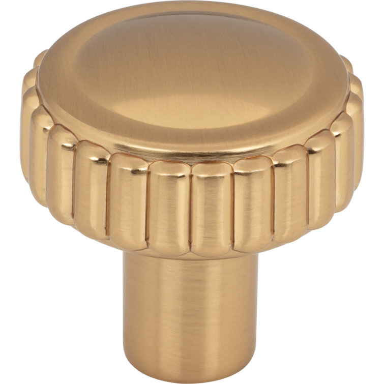 Honey Bronze Round Industrial Cabinet Knob with Mounting Hardware