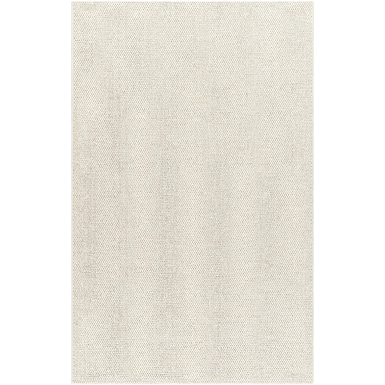 Livabliss Off-White Flat Woven Synthetic Area Rug, 3'10" x 5'7"