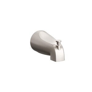 Brushed Nickel Wall Mounted Tub Spout with Diverter