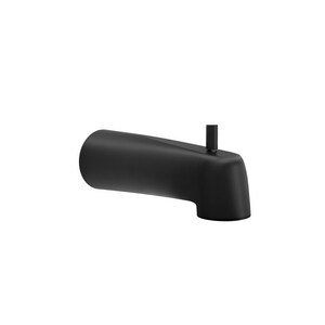 Matte Black Wall Mounted Tub Spout with Diverter