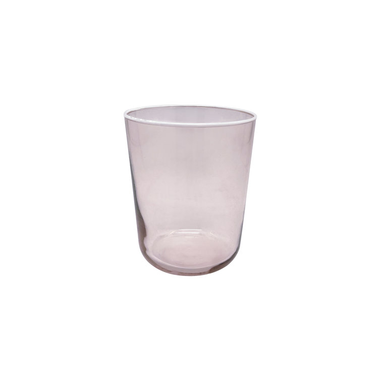 Quartz and White Rim Double Old-Fashioned Glass Set of 4