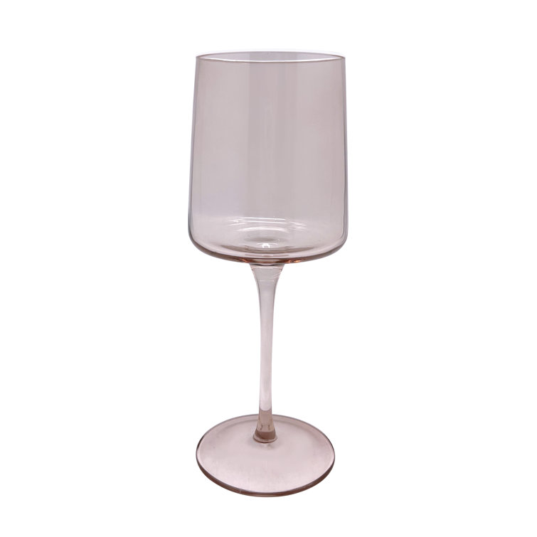 Quartz and White Fine Line Wine Glass Set of 4