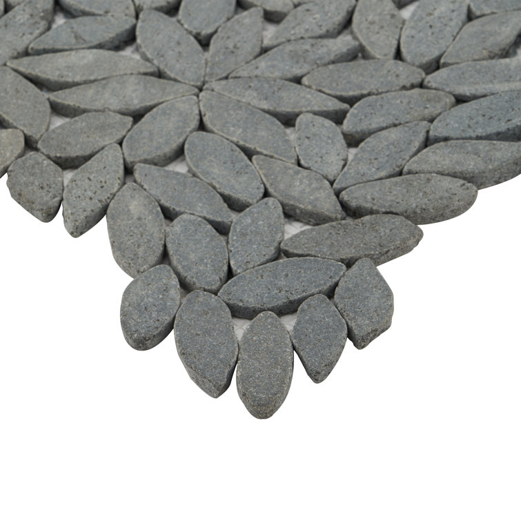 Gray Slate Pebble Mosaic Tile for Floors and Walls