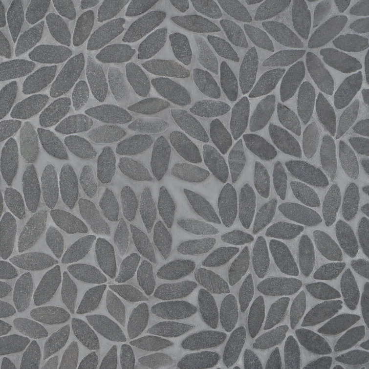 Gray Slate Pebble Mosaic Tile for Floors and Walls