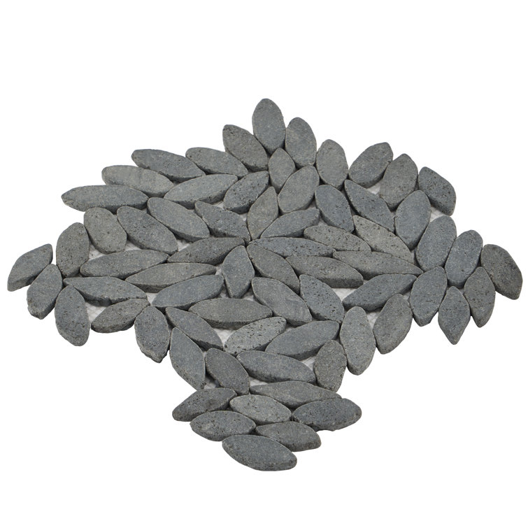 Gray Slate Pebble Mosaic Tile for Floors and Walls