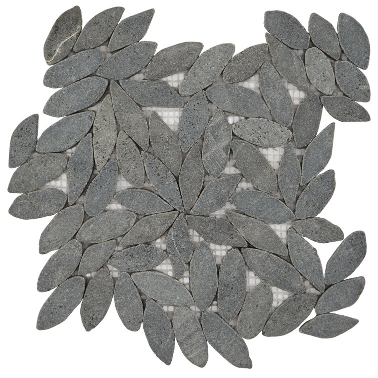 Gray Slate Pebble Mosaic Tile for Floors and Walls