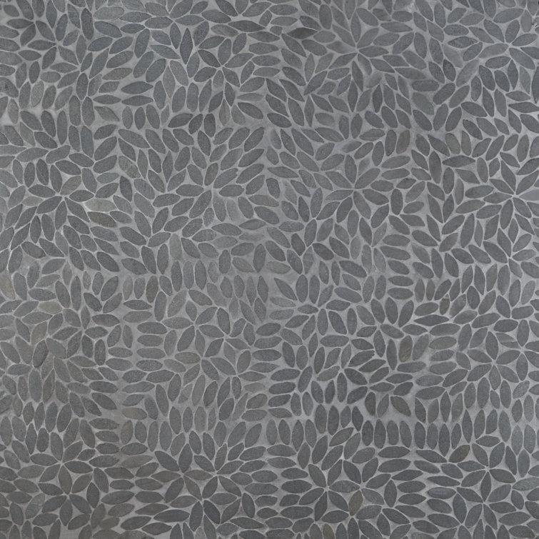 Gray Slate Pebble Mosaic Tile for Floors and Walls