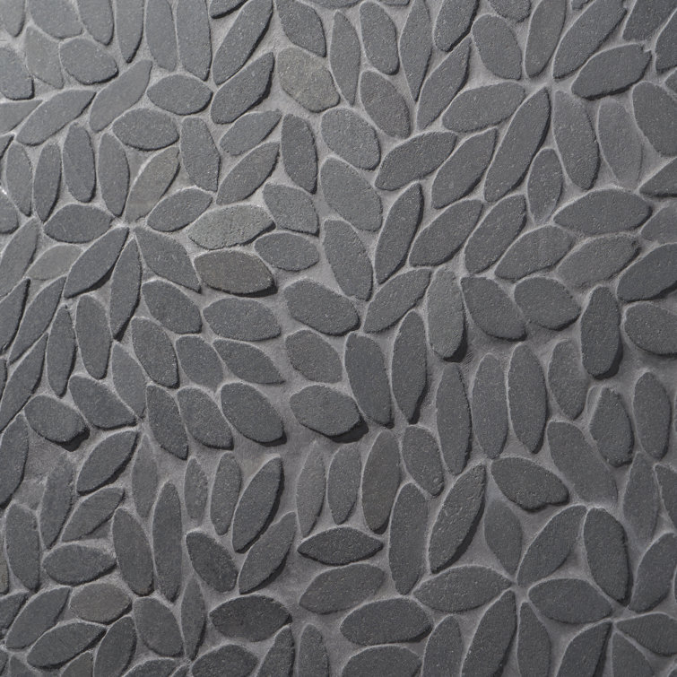 Gray Slate Pebble Mosaic Tile for Floors and Walls
