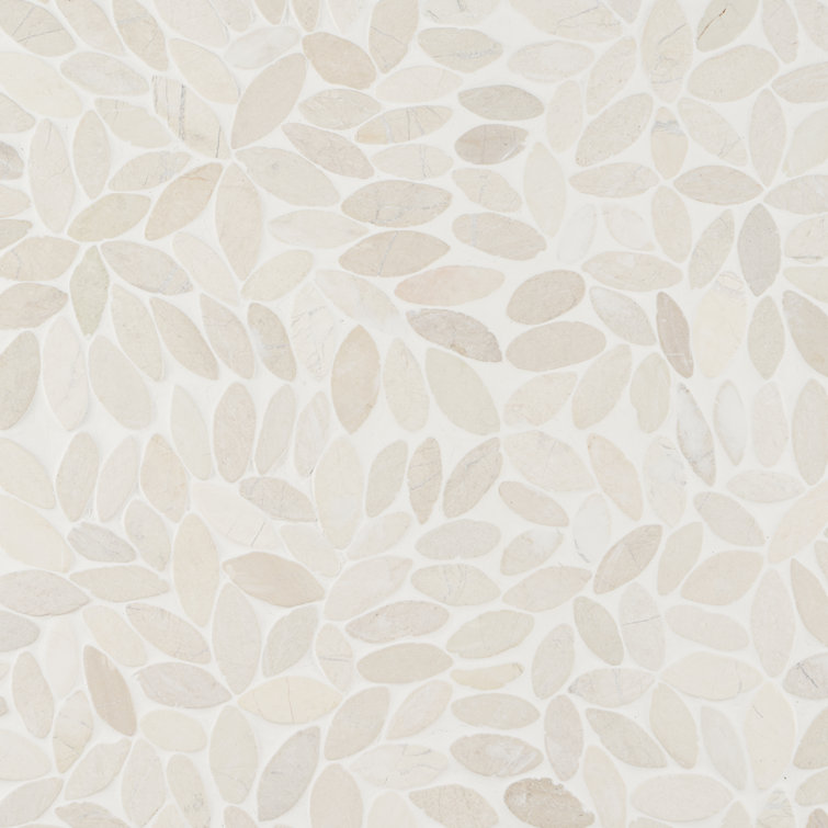 White Pebble Natural Stone Mosaic Tile for Floors and Walls