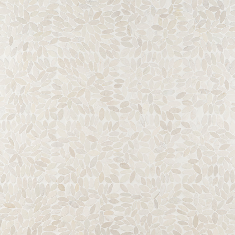 White Pebble Natural Stone Mosaic Tile for Floors and Walls