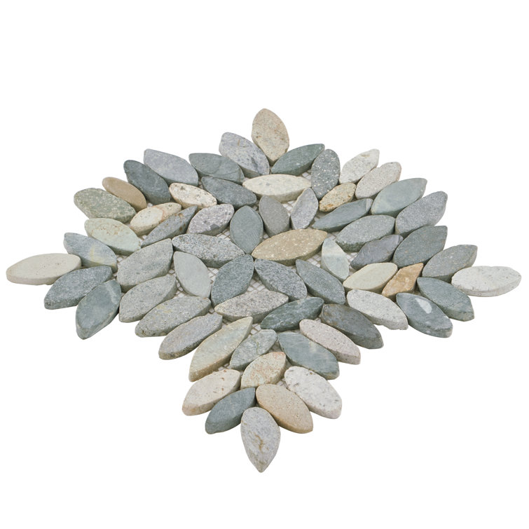 Landscape Multicolor Slate Pebble Mosaic Tile