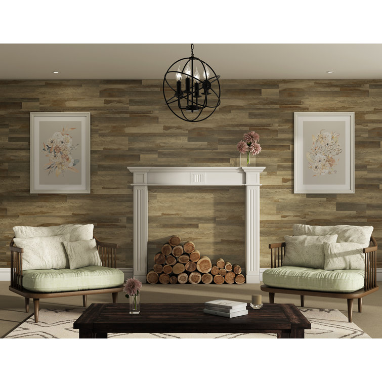 Fumed Distressed Brown Multi Luxury Vinyl Plank Flooring