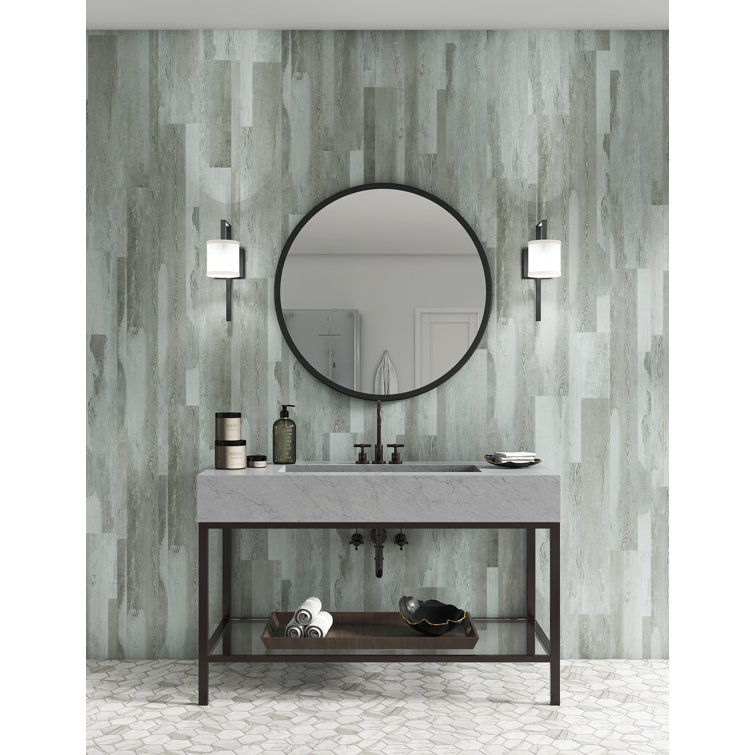 Arctic Distressed Light Gray Wide Vinyl Plank Flooring
