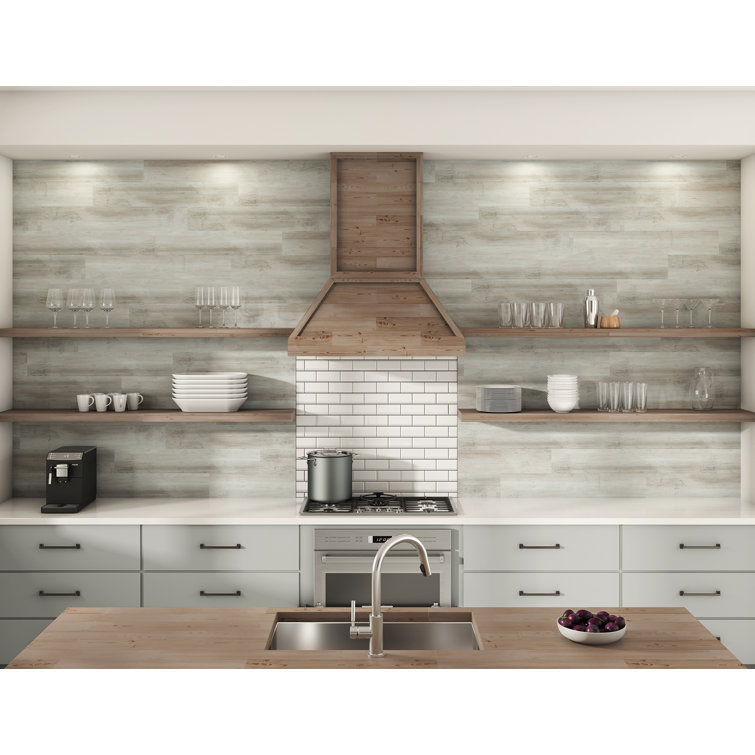 Iced Barnwood Gray Peel and Stick Vinyl Plank Flooring