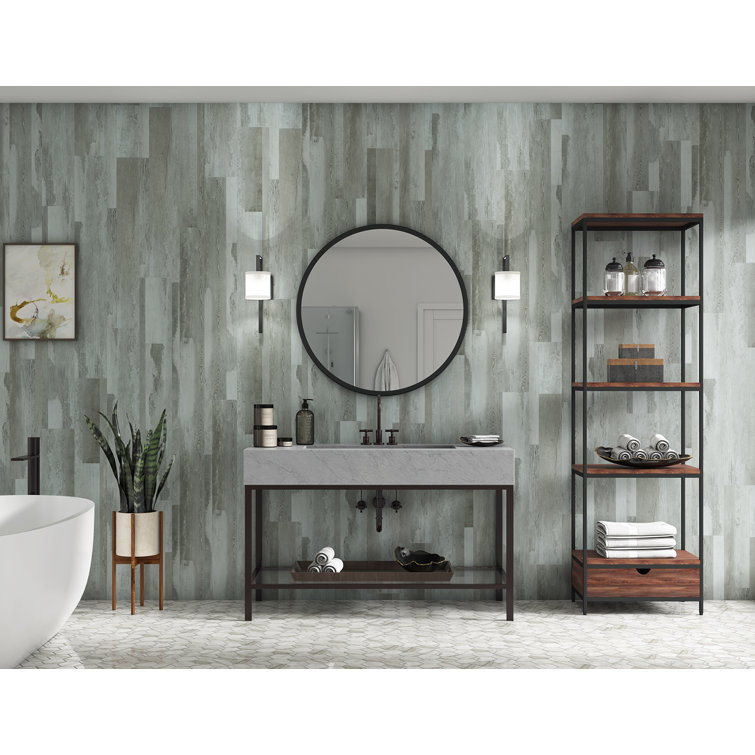 Arctic Distressed Light Gray Wide Vinyl Plank Flooring