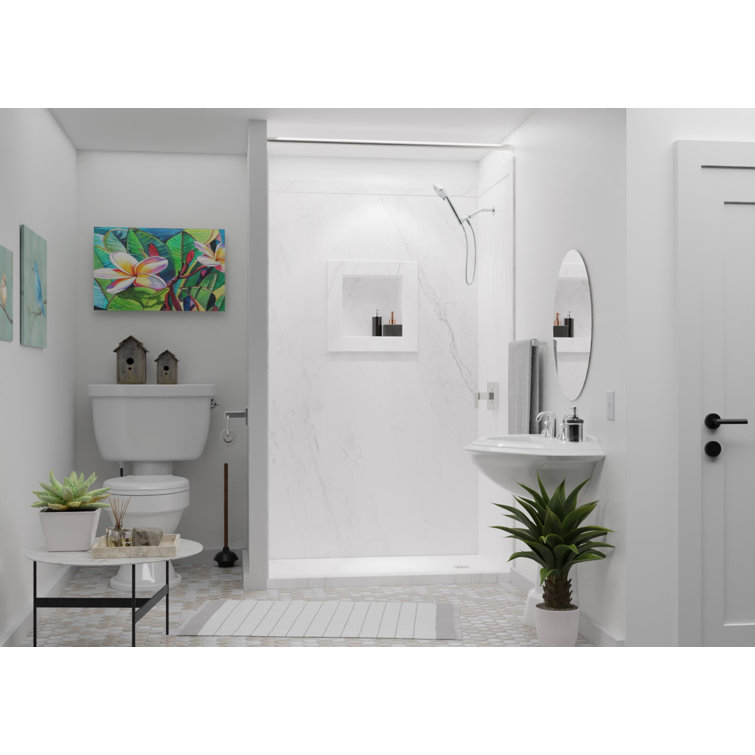 Oyster Plastic Mold-Resistant Shower Niche Caddy