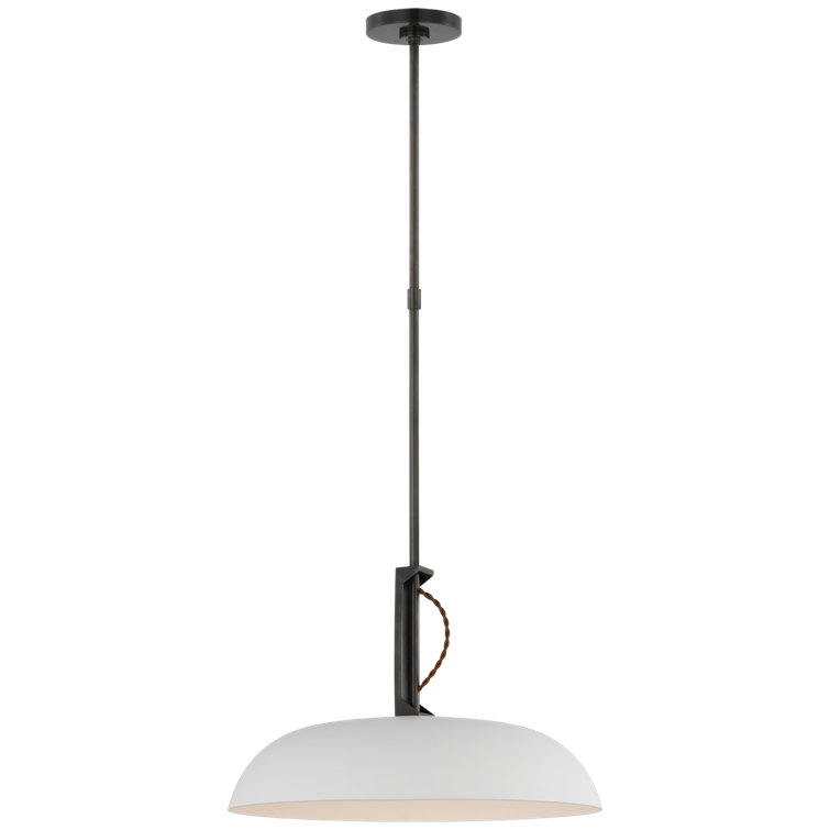 Cyrus Bronze and White LED Pendant Light