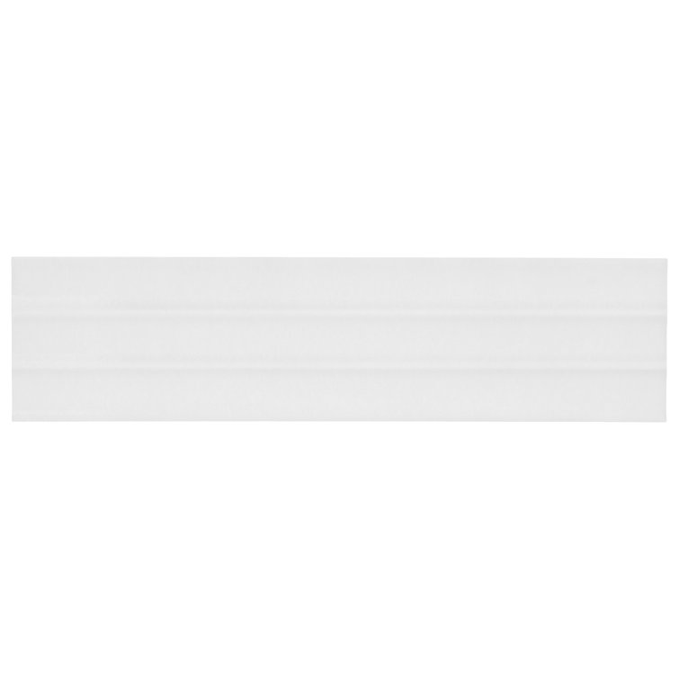 Radiant White Glazed Ceramic Subway Wall Tile 4.43'' x 17.62''