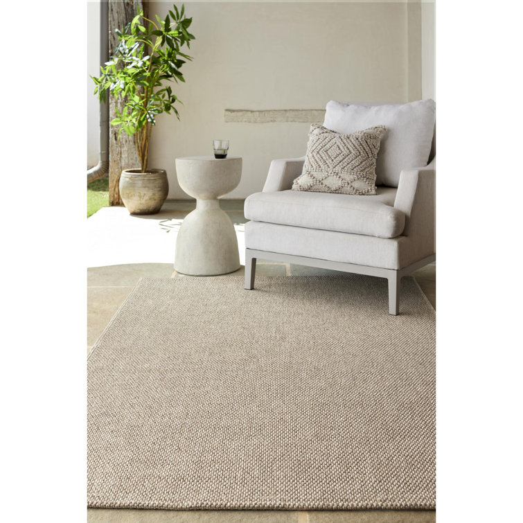 Beige and Gray Rectangular Washable Synthetic Rug