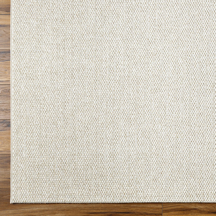 Livabliss Off-White Flat Woven Synthetic Area Rug, 3'10" x 5'7"