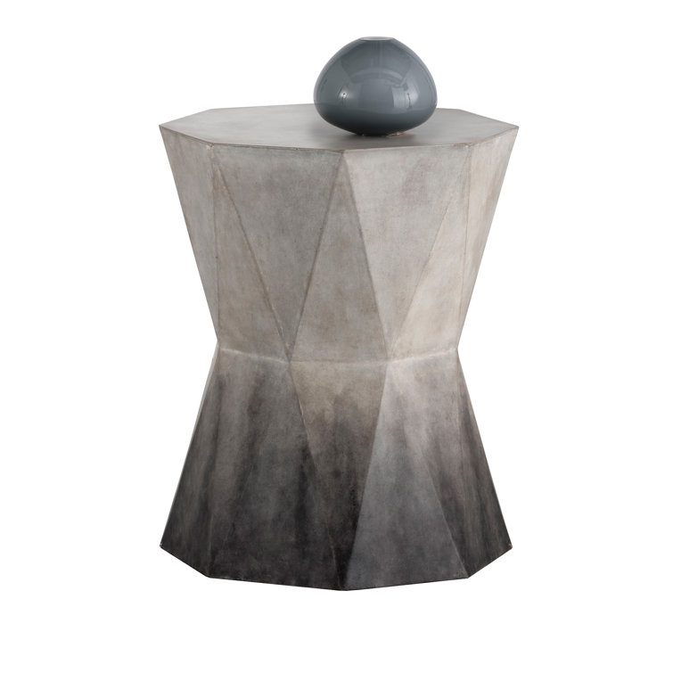 Jamari Octagonal Concrete Block End Table