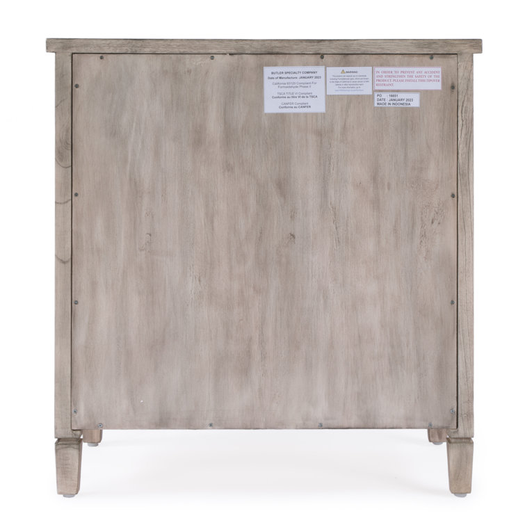 Desert Sand Traditional 2-Door Cane Cabinet with Adjustable Shelving