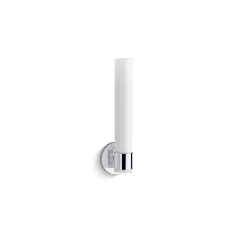 Polished Chrome 17" Tube Bathroom Wall Sconce