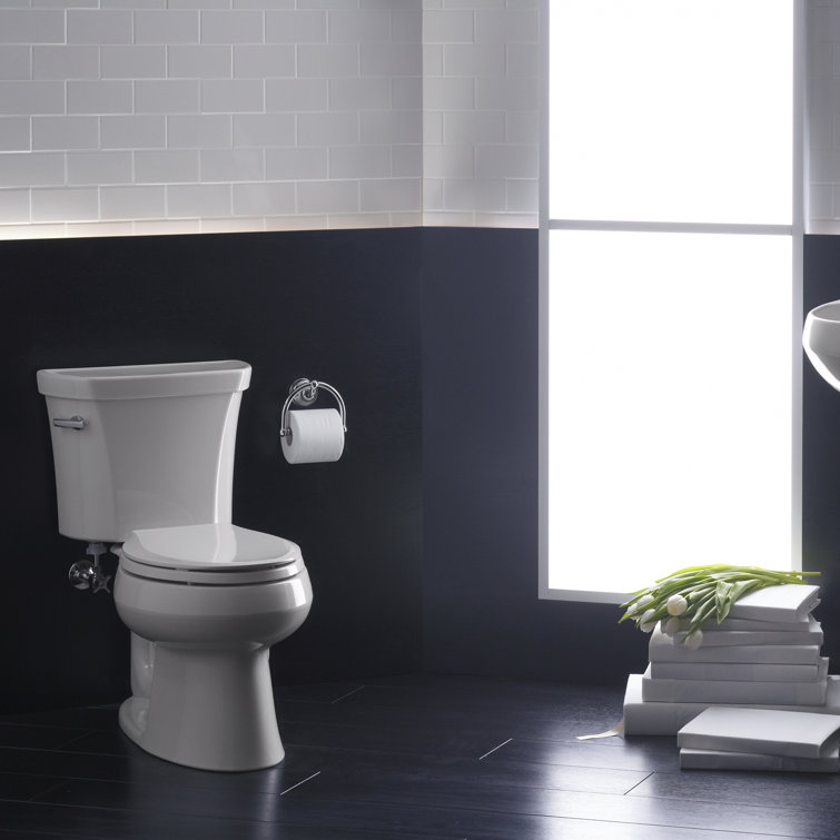 White Ceramic High-Efficiency Single Flush Toilet Tank