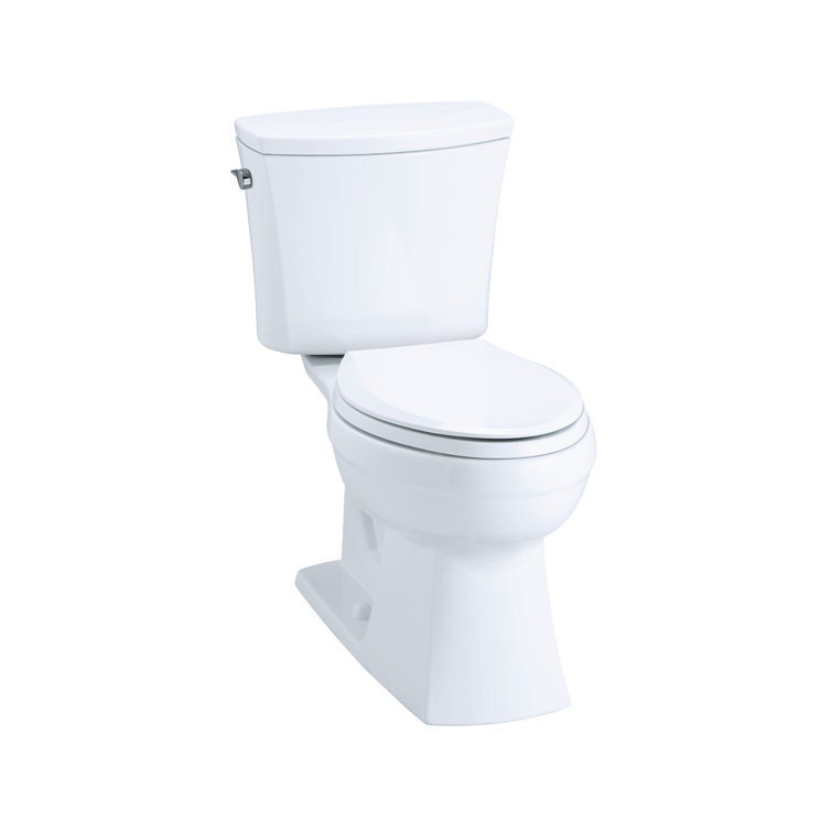 White Ceramic Toilet Tank with Left-Hand Trip Lever