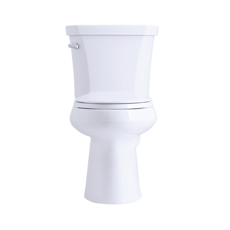 White Ceramic Single Flush Toilet Tank with Left-Hand Lever