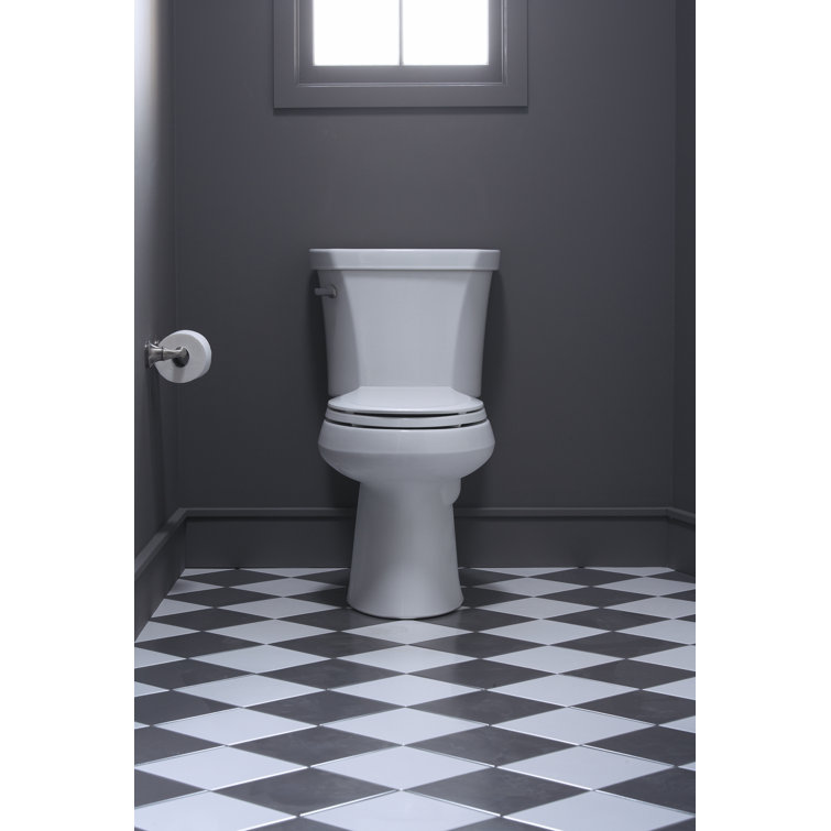 White Ceramic Single Flush Toilet Tank with Left-Hand Lever