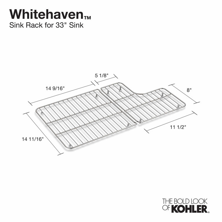 Whitehaven Stainless Steel Sink Rack for Large Single Basin