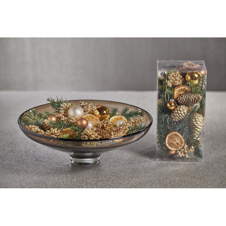 Gold and Green Holiday Botanical Vase & Bowl Fillers