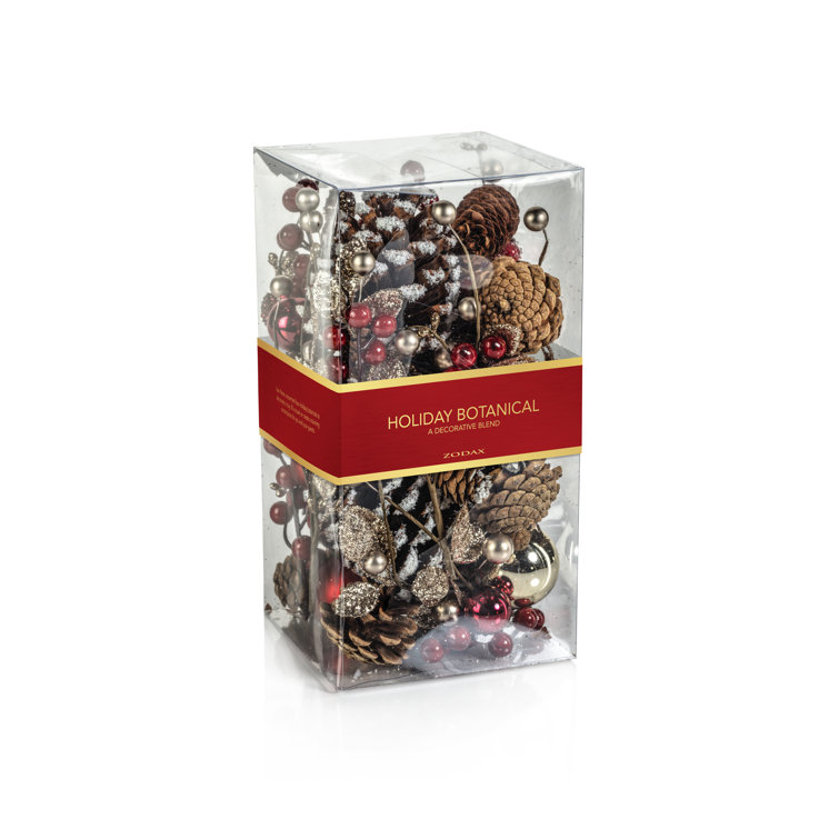 Red and Brown Holiday Botanical Vase and Bowl Fillers