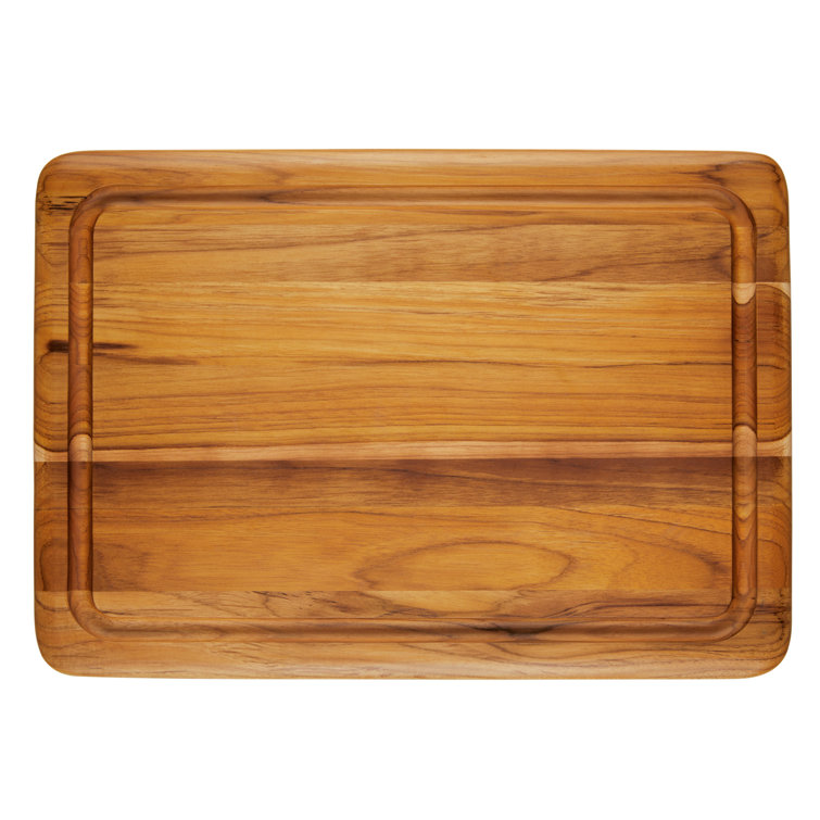 Teak Rectangular Reversible Cutting Board, 20 Inch x 14 Inch